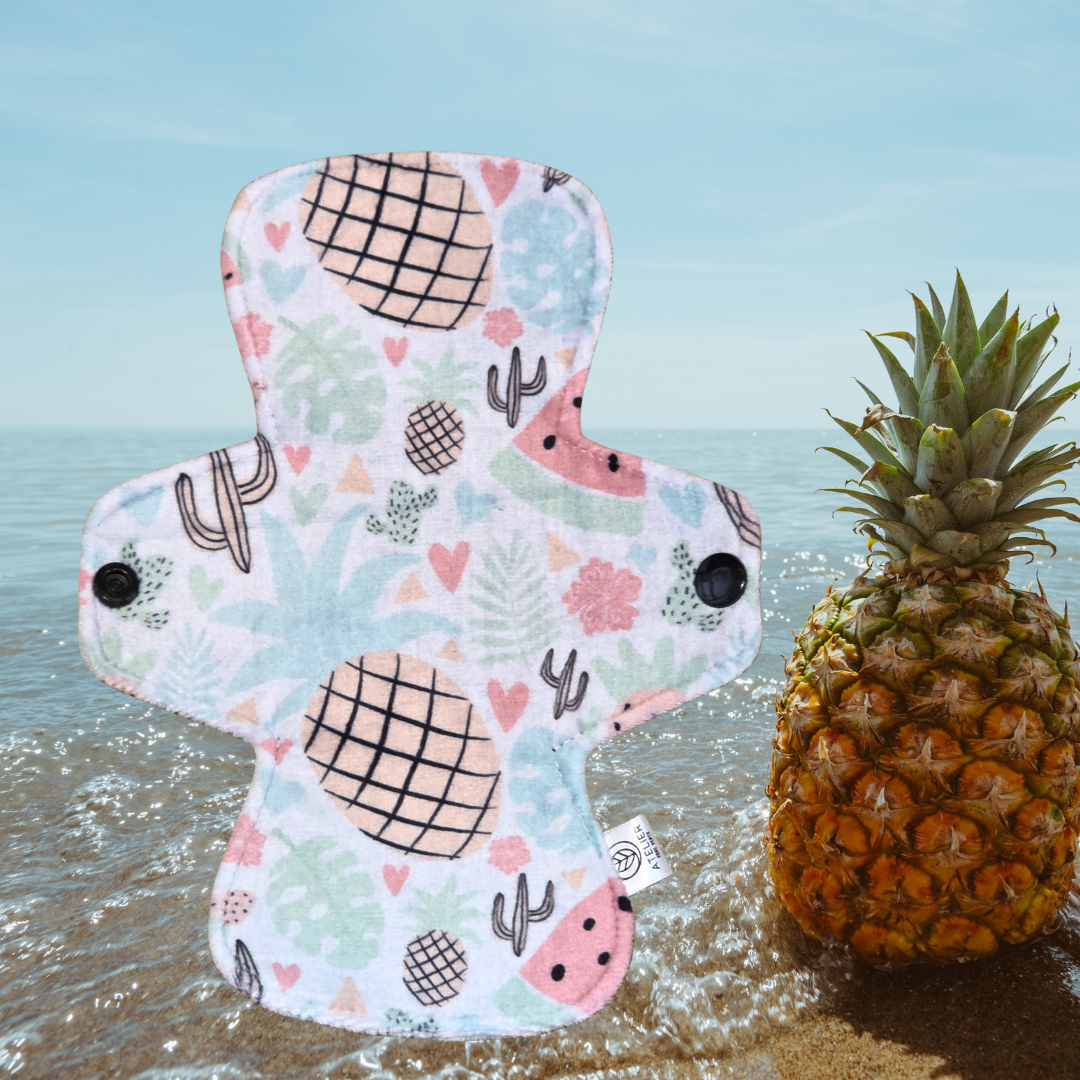 Anana' pu de problème - Minky- Serviette Hygiénique Lavable