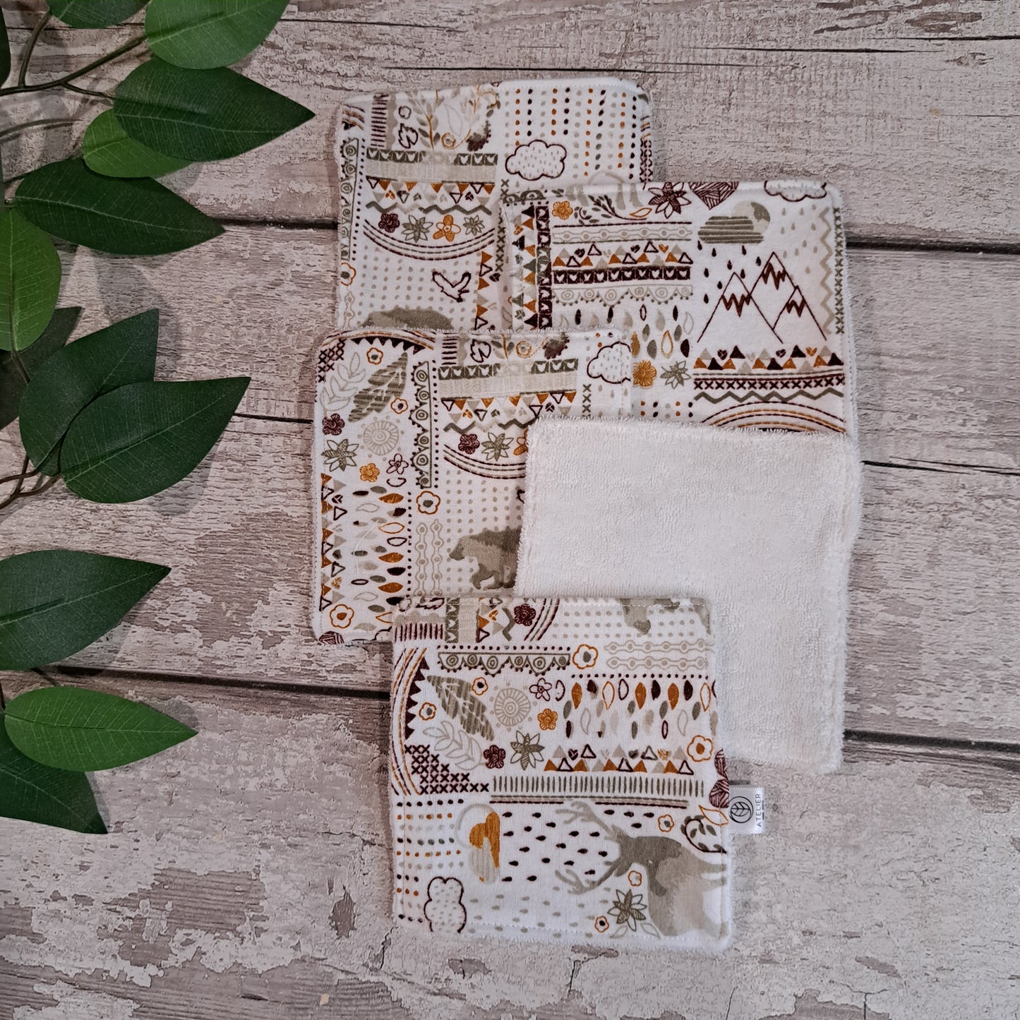 Lingettes Démaquillantes Lavables - Flanelle/Ratine