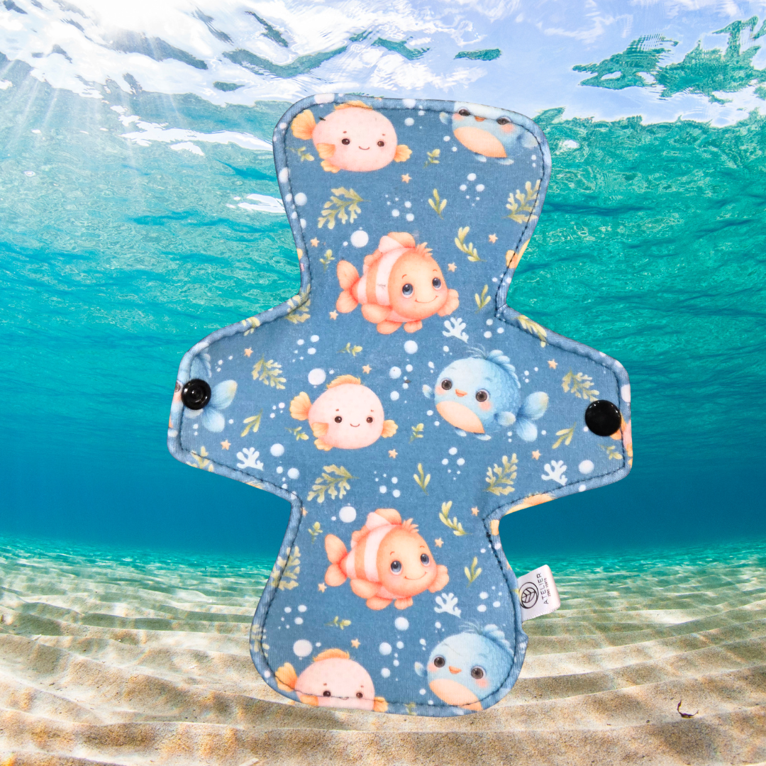 Fish & Chill - Coton - Serviette Hygiénique Lavable