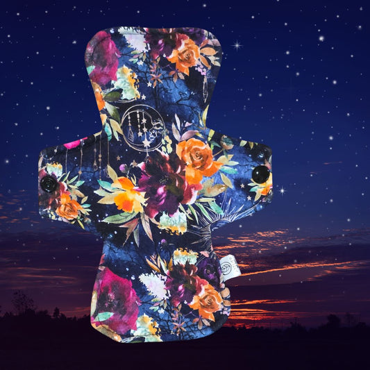 Astro-Fleurs - Coton - Serviette Hygiénique Lavable