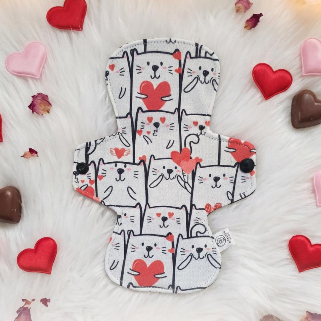 C'est chat l'amour ! - AWJ - Serviette Hygiénique Lavabl