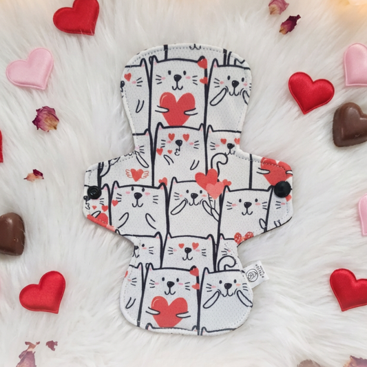 C'est chat l'amour ! - AWJ - Serviette Hygiénique Lavabl