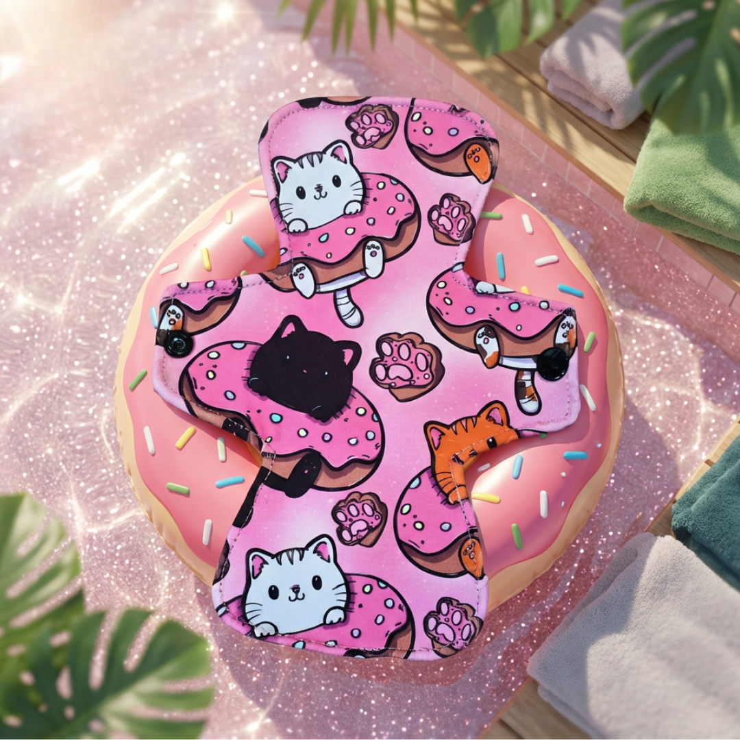 Chat Beigne? - Coton - Serviette Hygiénique Lavable