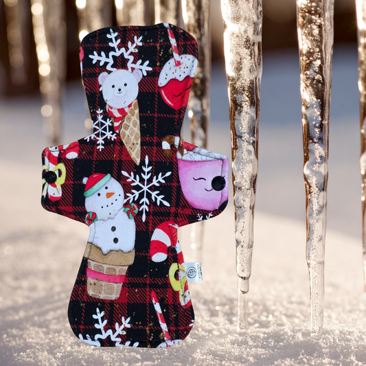 Hiver Dégoulissang - Coton - Serviette Hygiénique Lavable - Atelier Zone Verte