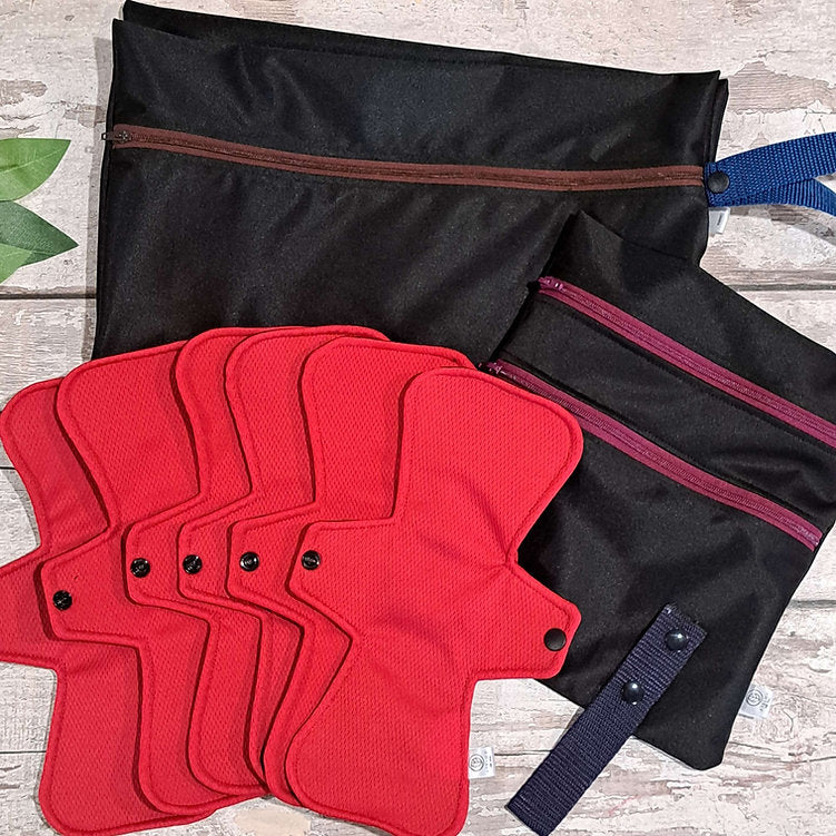Kit de Départ - Serviettes Hygiéniques Lavables - Atelier Zone Verte