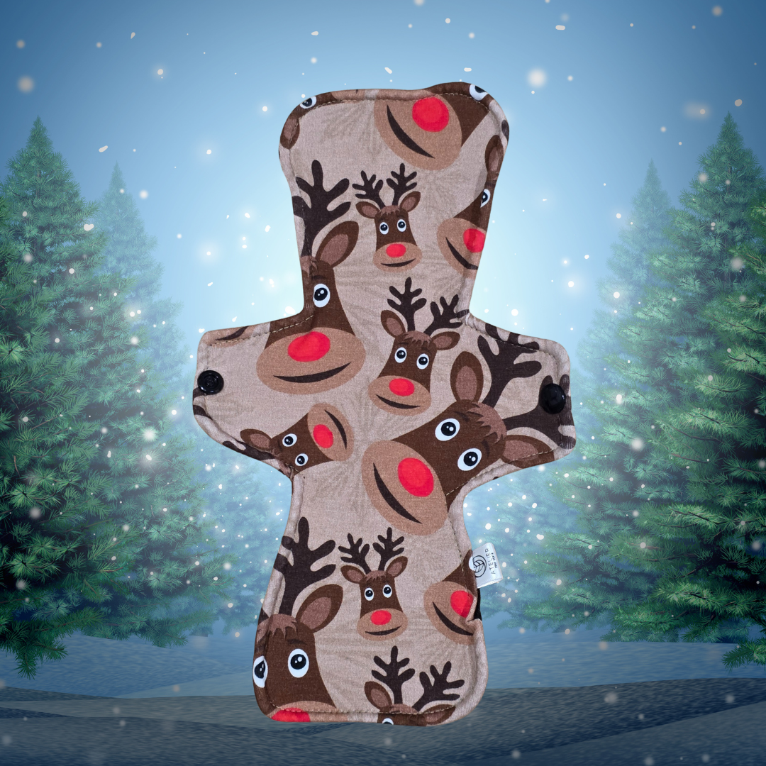 Le Nez +++ Rouge - Coton - Serviette Hygiénique Lavable - Atelier Zone Verte