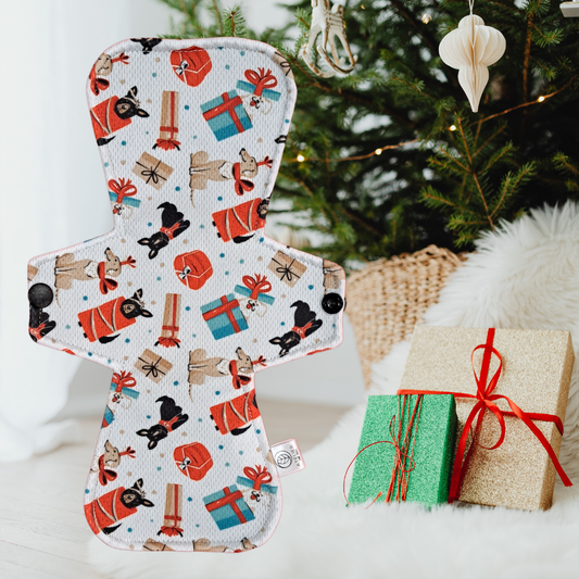 Le Sangteux des Fêtes - AWJ - Serviette Hygiénique Lavable - Atelier Zone Verte