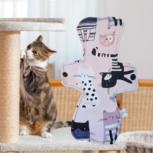 Quétaine Kittens - Coton - Serviette Hygiénique Lavable