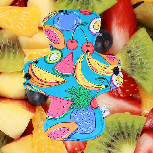 Salade de Fruits - Coton - Serviette Hygienique Lavable - Atelier Zone Verte