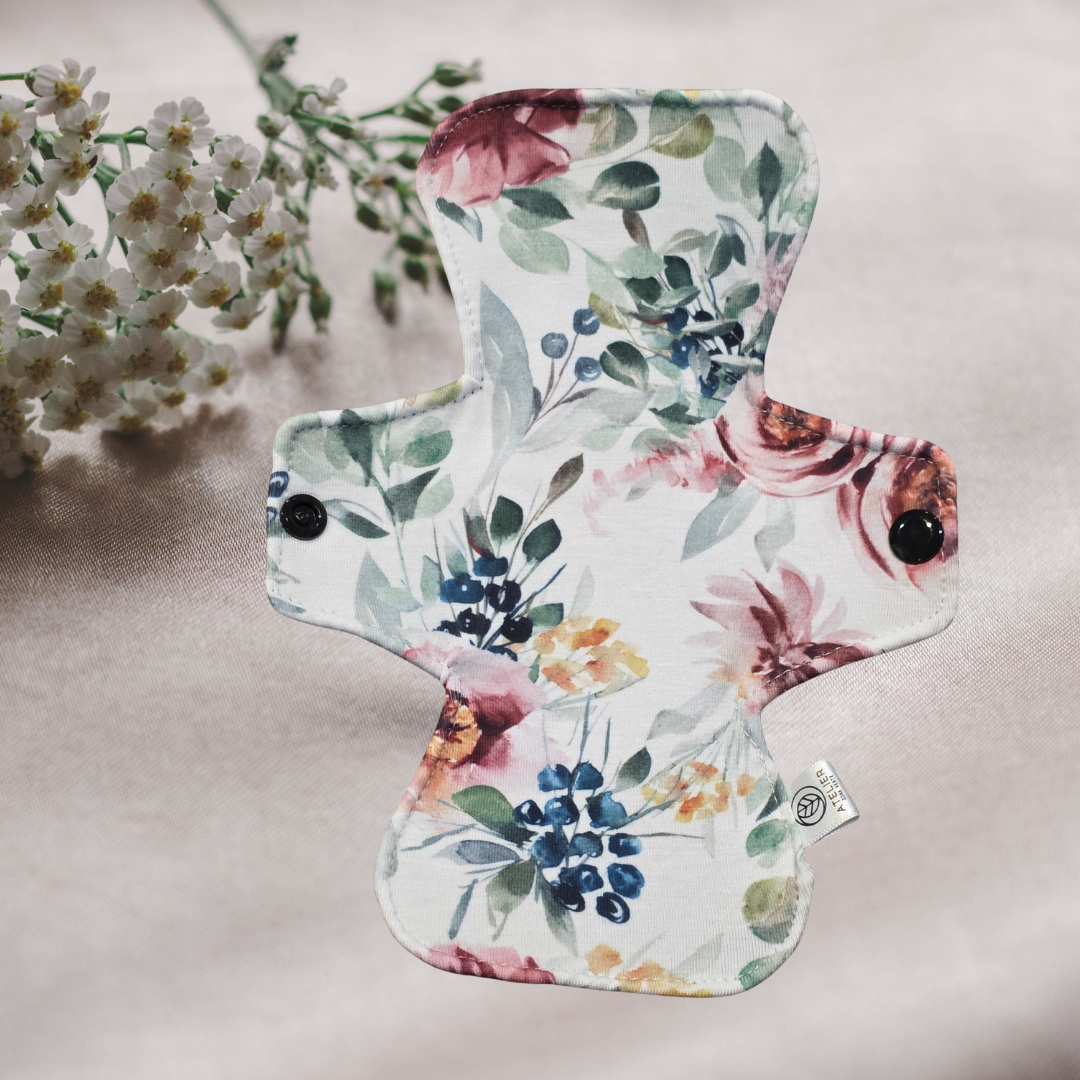Tapisserie Florale - Coton - Serviette Hygiénique Lavable
