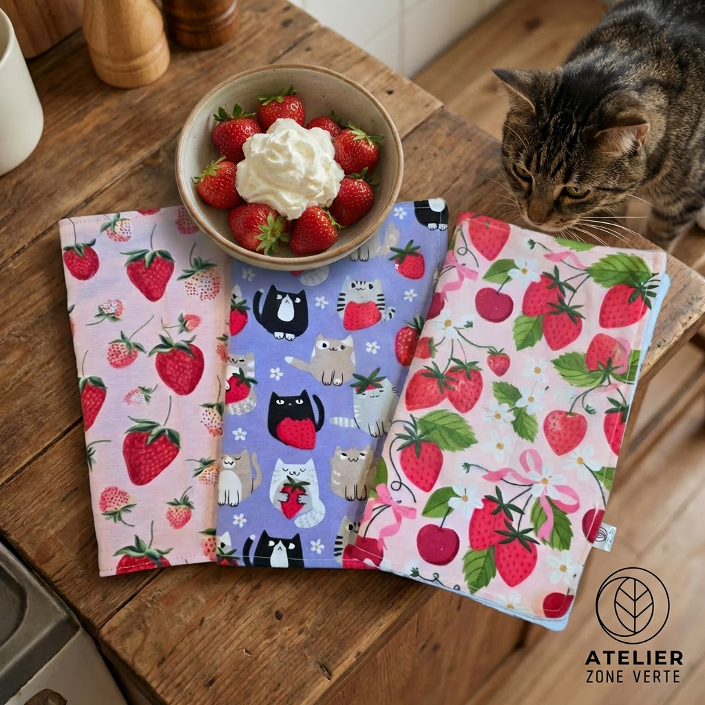 Essuie-Tout Lavables : Le Trio Parfait !