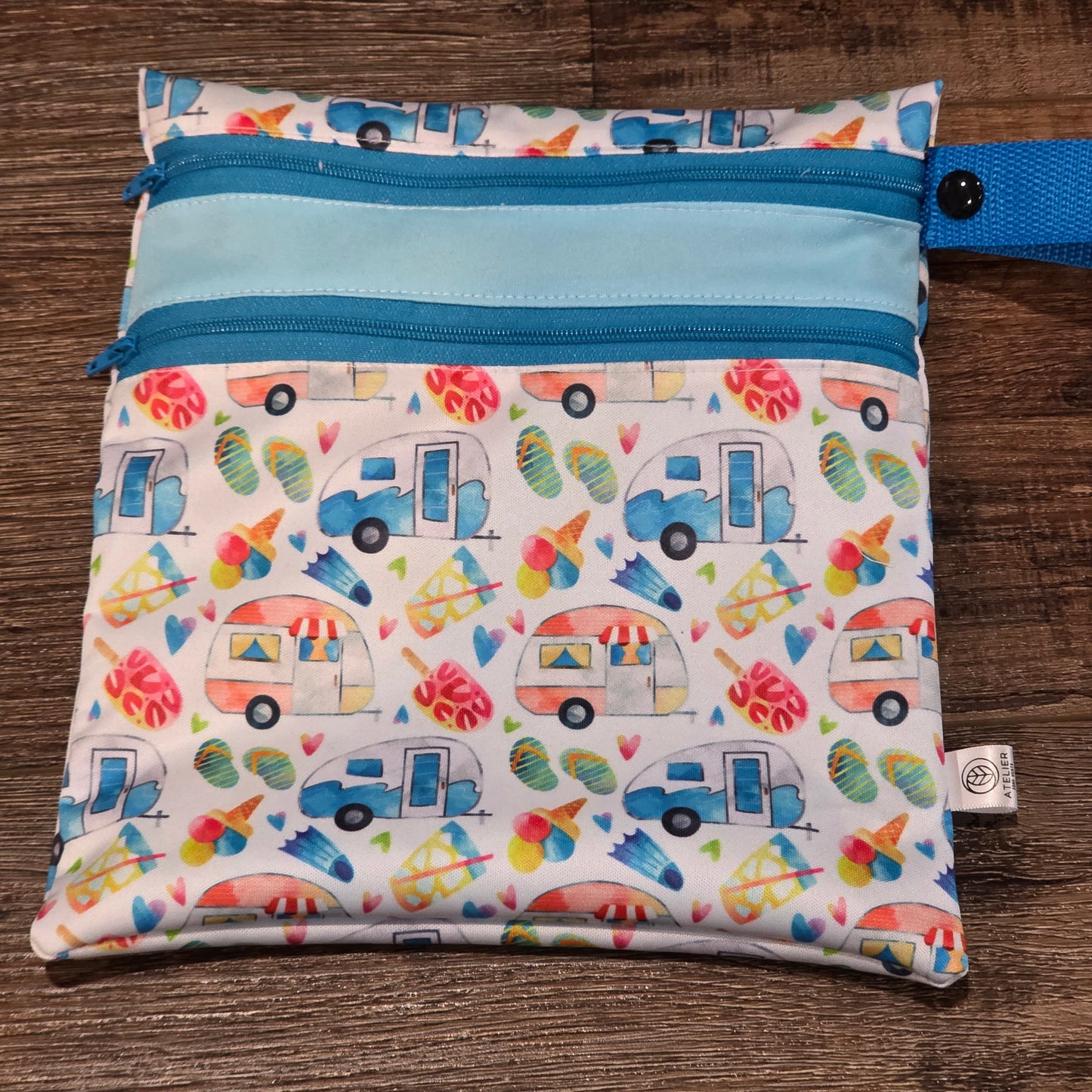 DUO-SAC – Sac Imperméable à Double Compartiments (9x9")