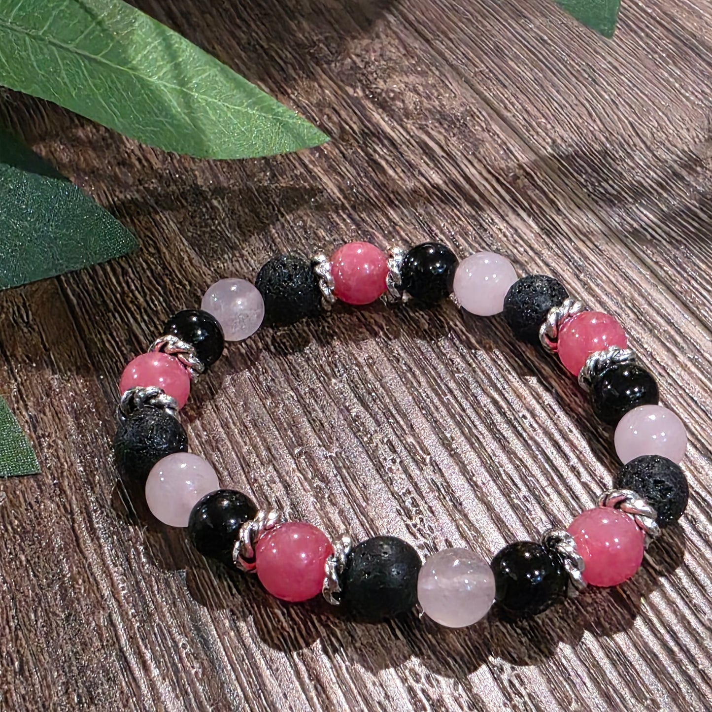 Bracelet Lithothérapie - Amour & Protection - Atelier Zone Verte