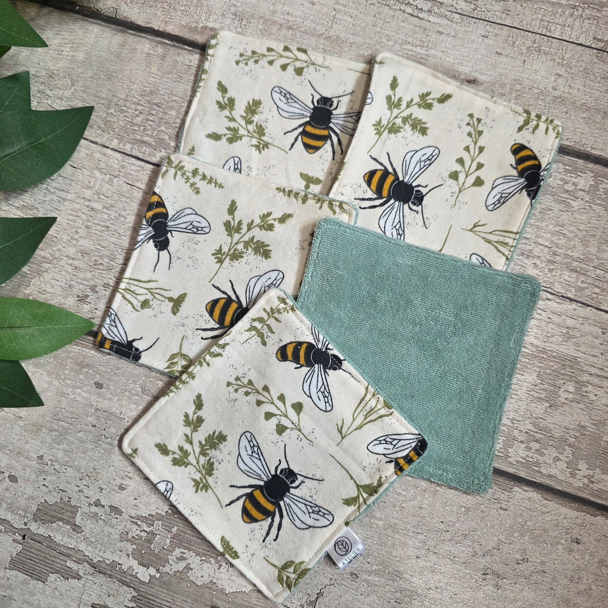 Lingettes Démaquillantes Lavables - Atelier Zone Verte