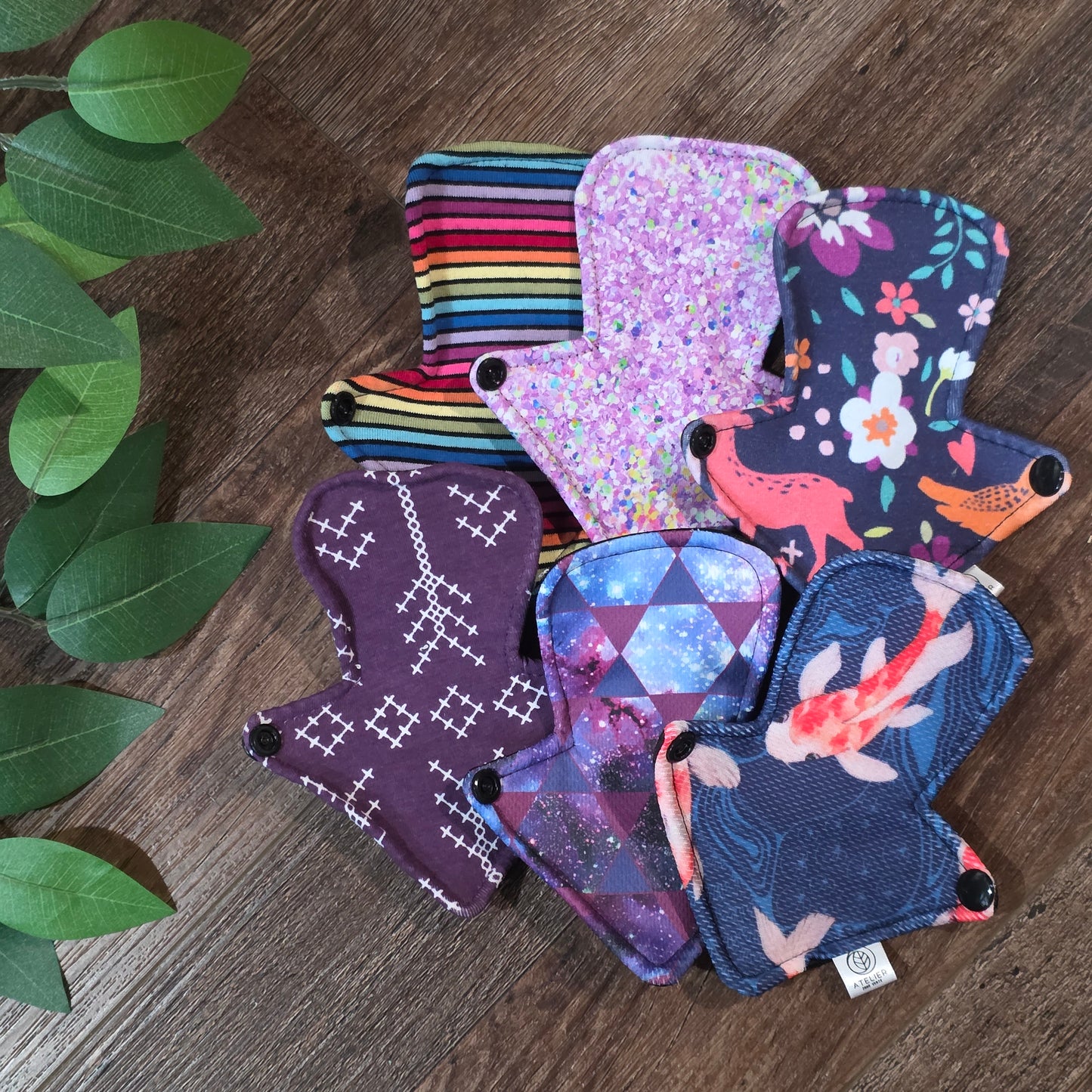 Kit Économique - Serviette Hygiénique Lavable -  Motif Mystère