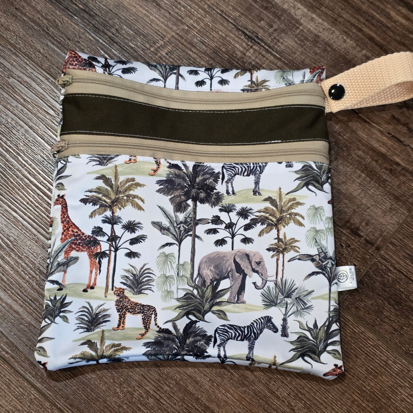 DUO-SAC – Sac Imperméable à Double Compartiments (9x9")