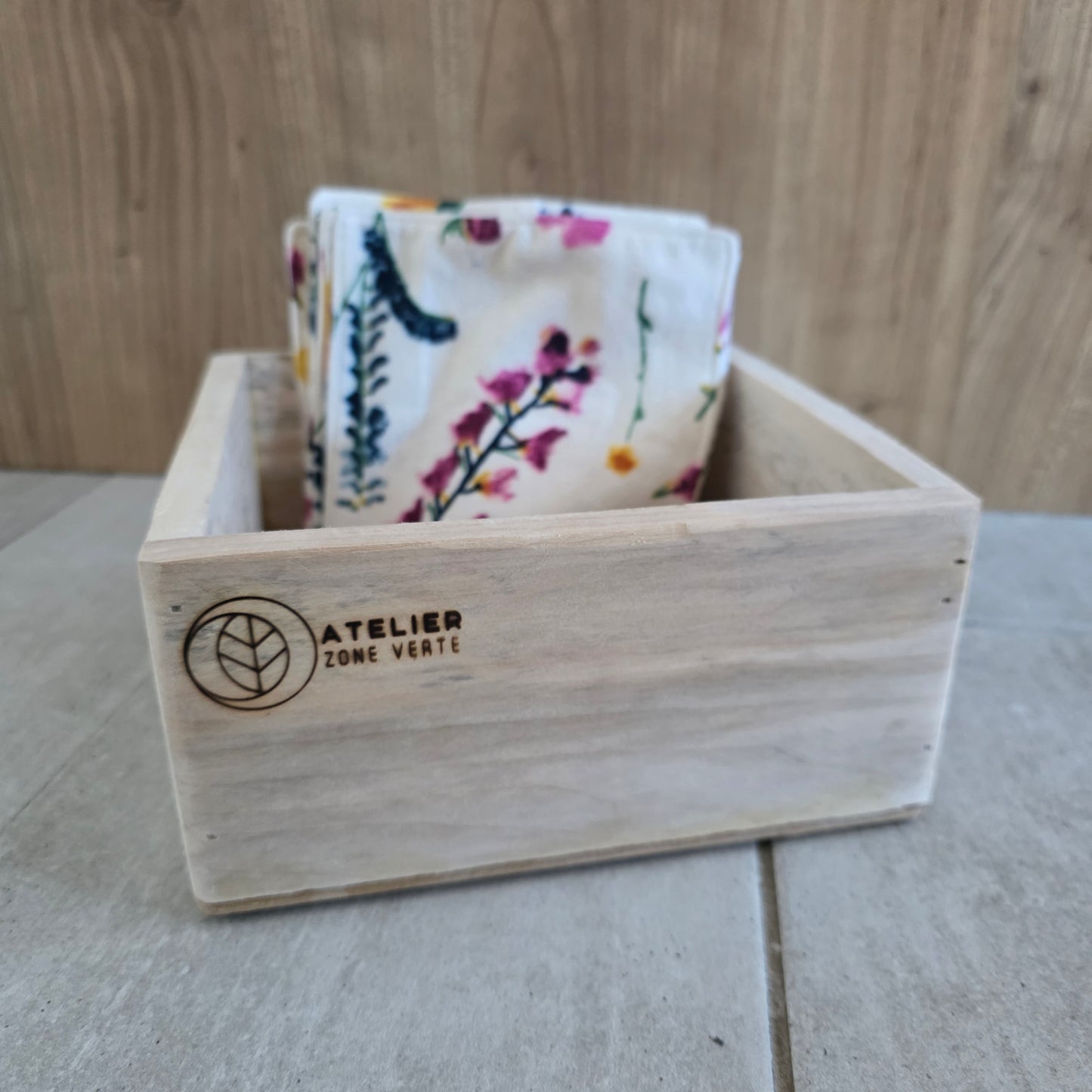 Boîte en bois recyclé - Atelier Zone Verte