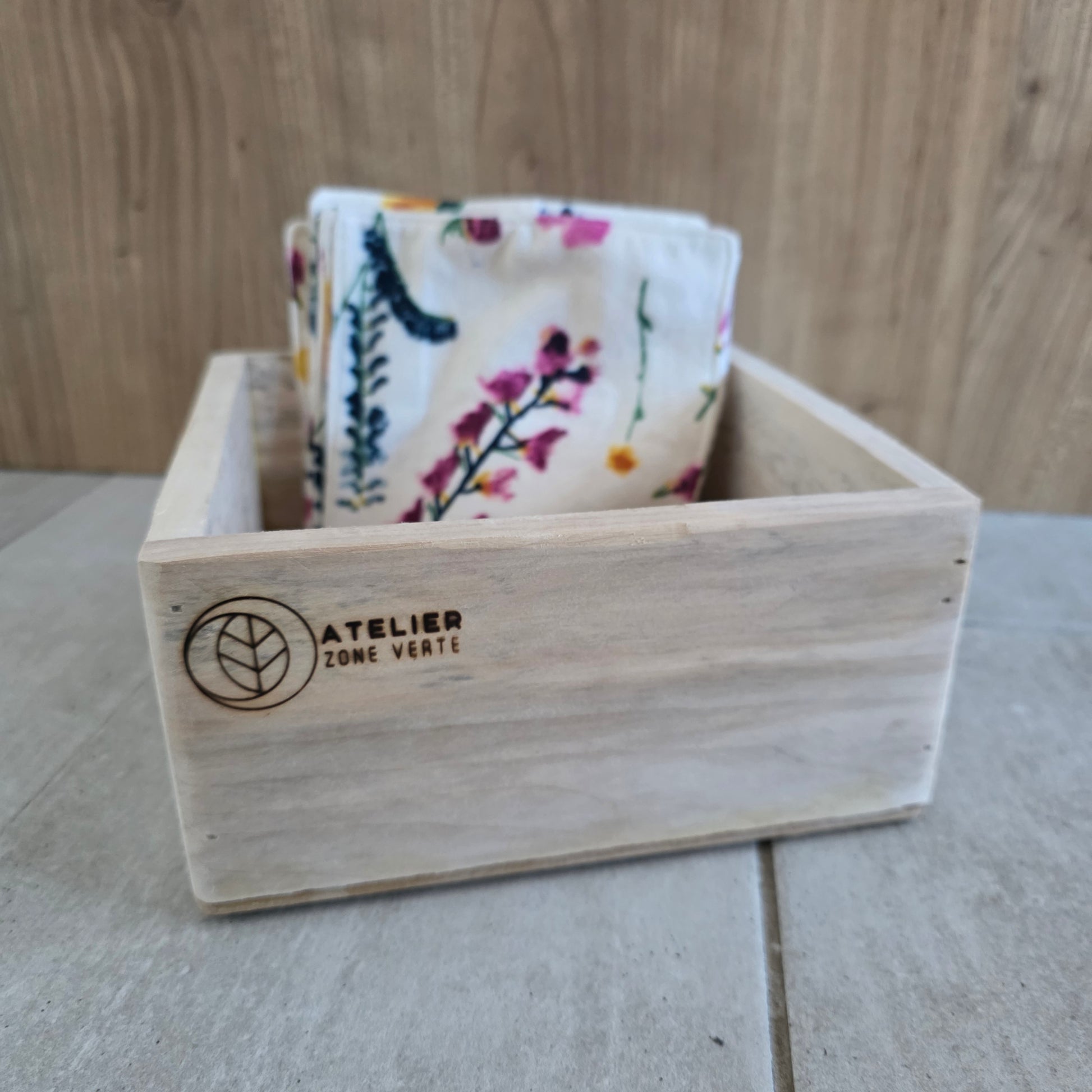 Boîte en bois recyclé - Atelier Zone Verte