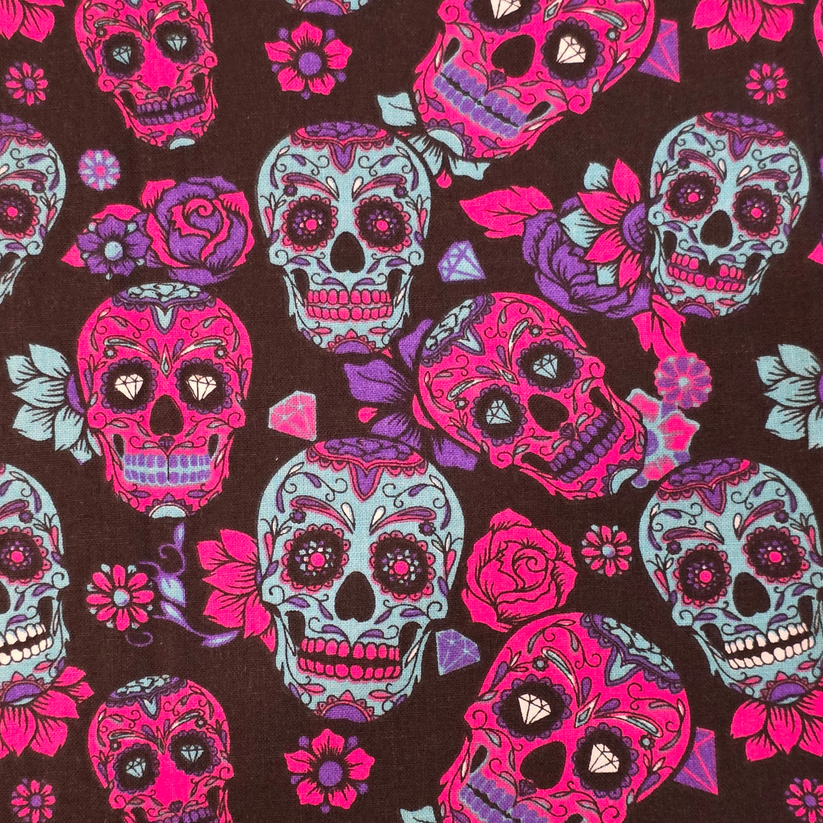 Motif Crâne fluo