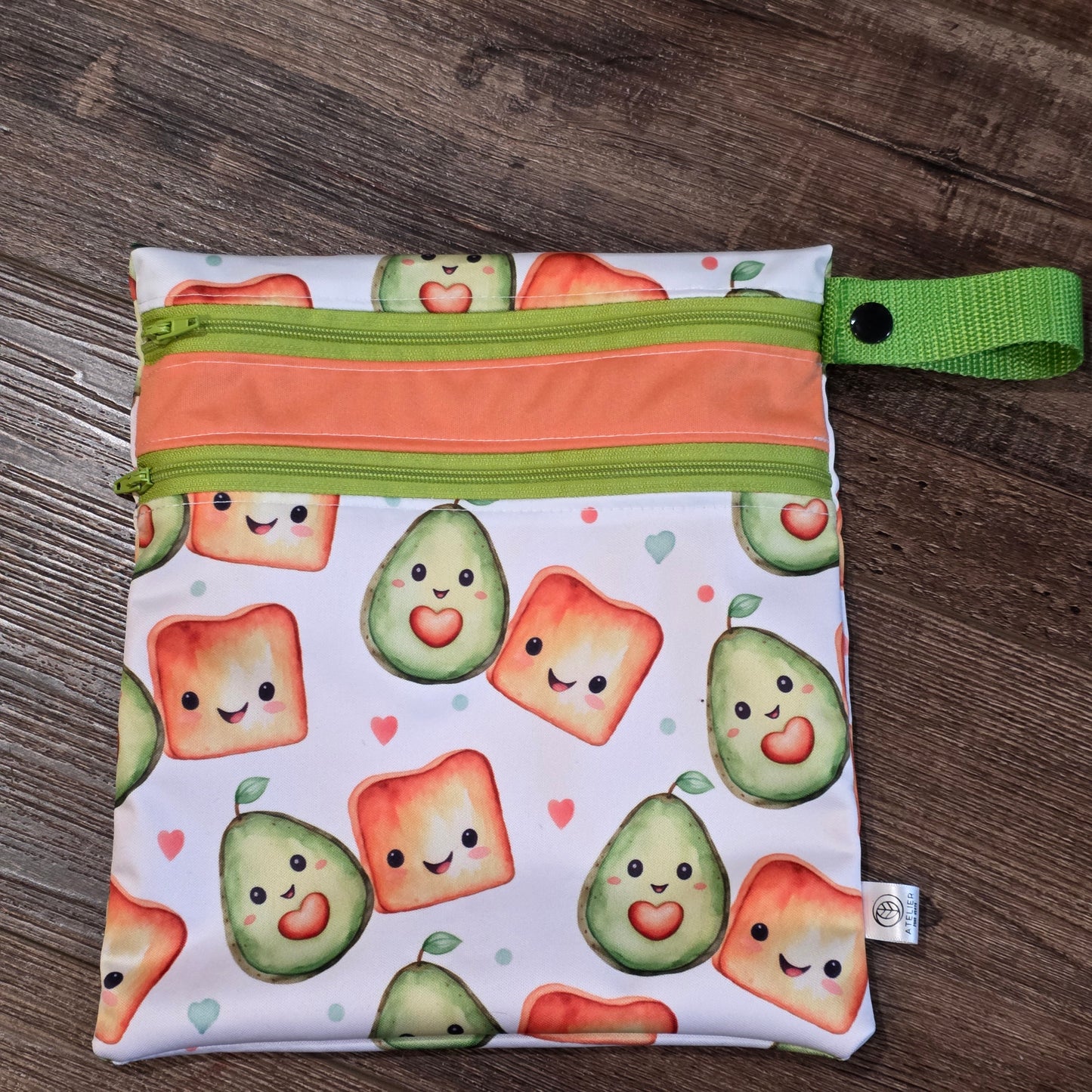 DUO-SAC – Sac Imperméable à Double Compartiments (9x9")