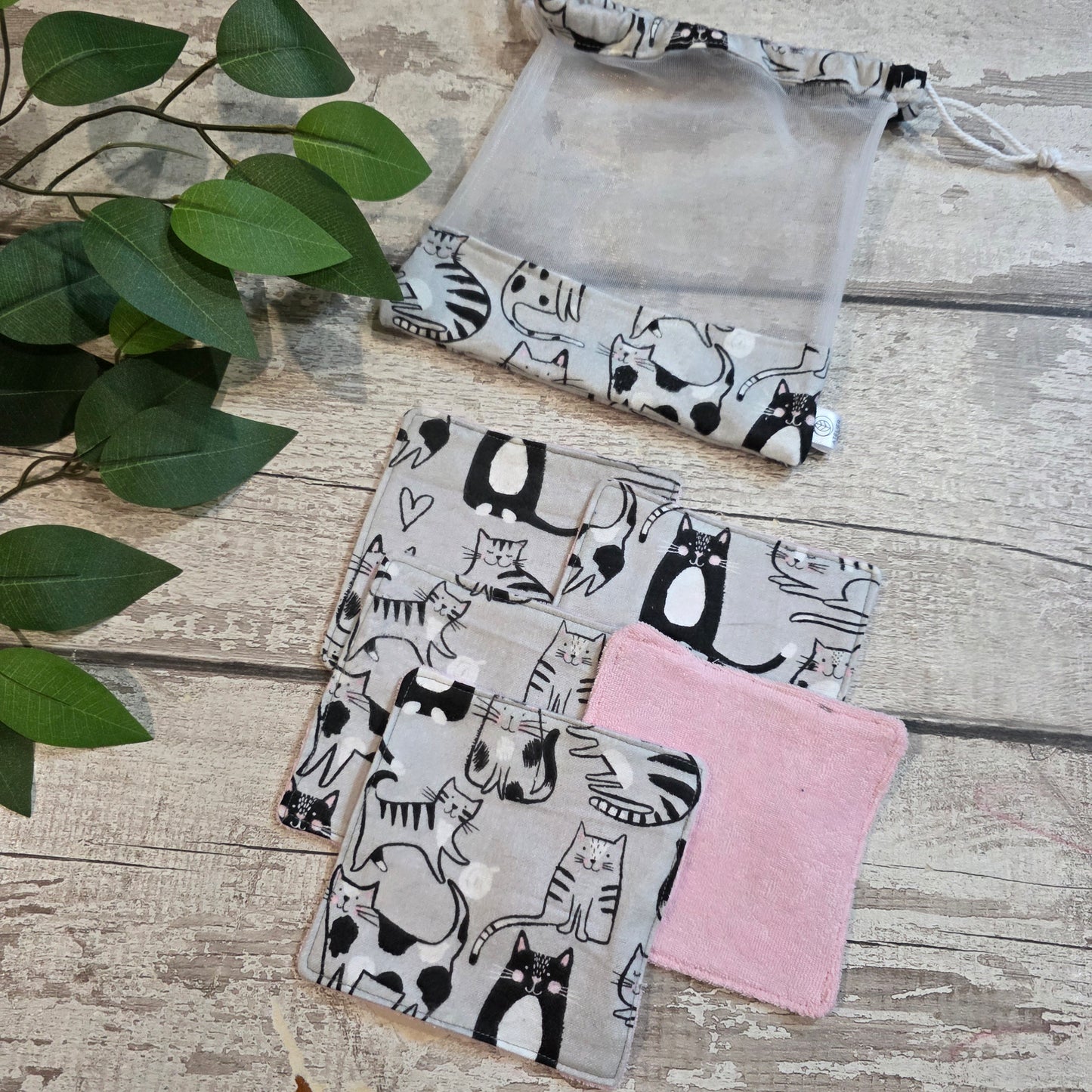 Lingettes Démaquillantes Lavables - Flanelle/Ratine avec Pochette Assortie