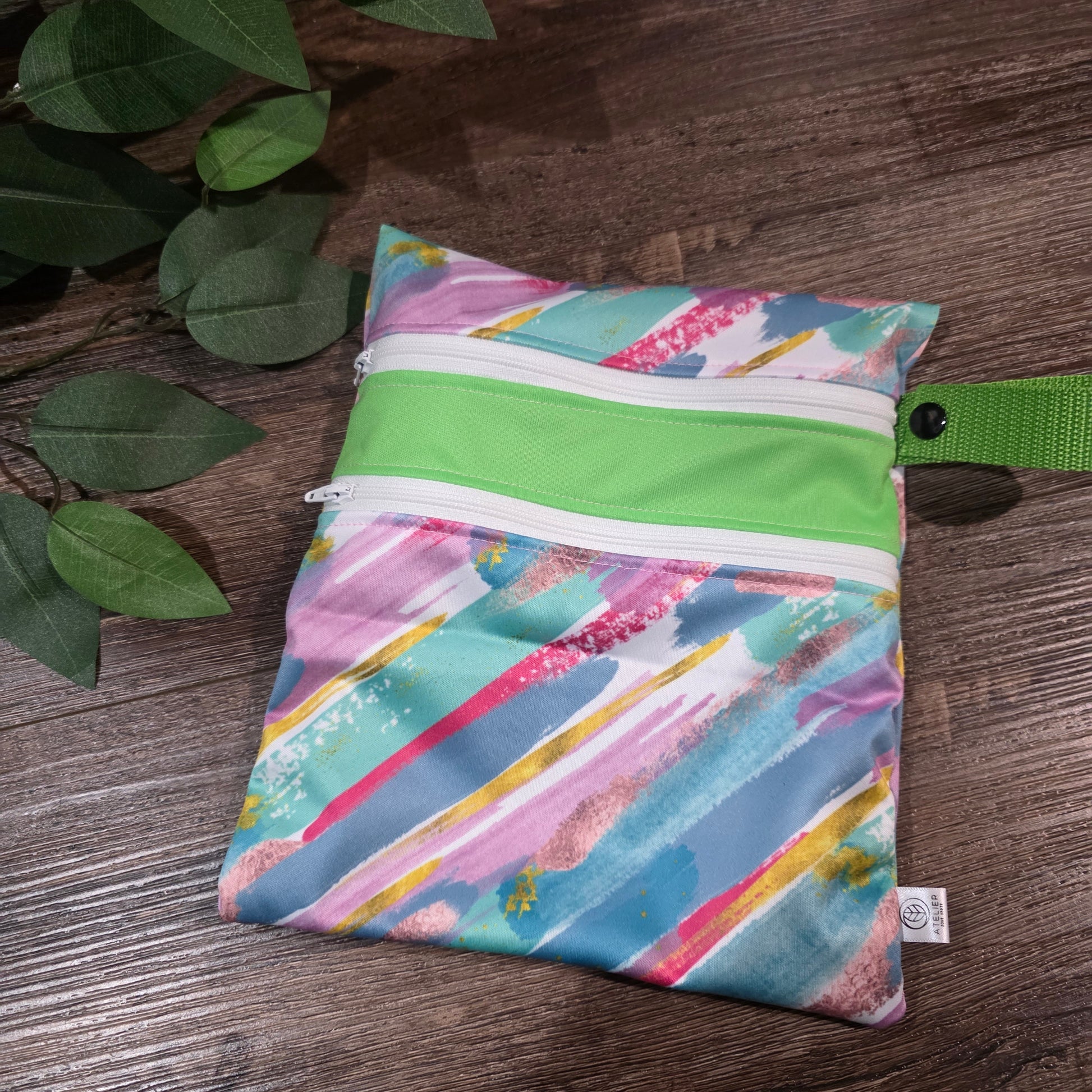 DUO-SAC – Sac Imperméable à Double Compartiments (9x9") - Atelier Zone Verte