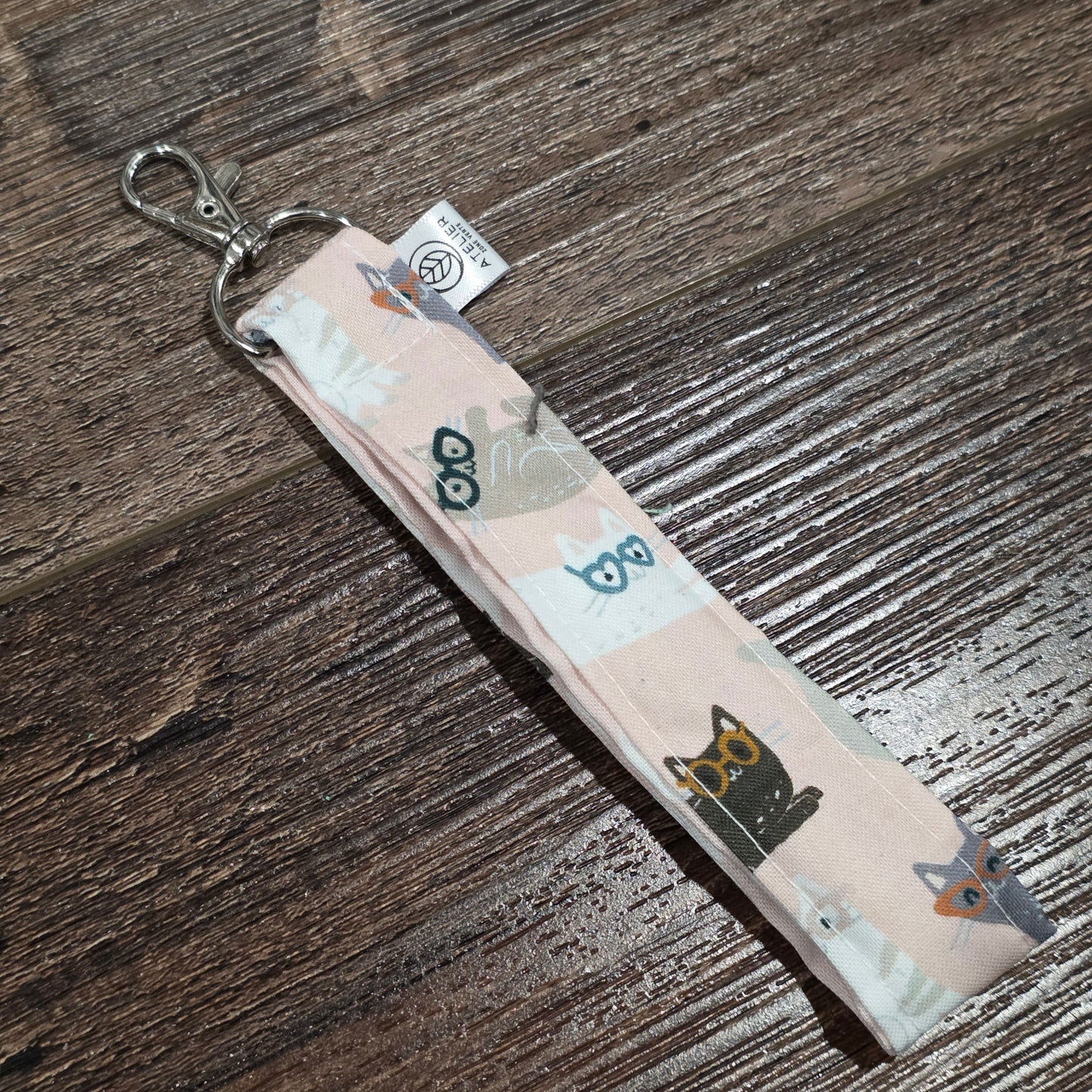 Porte-clé de poignet en tissu