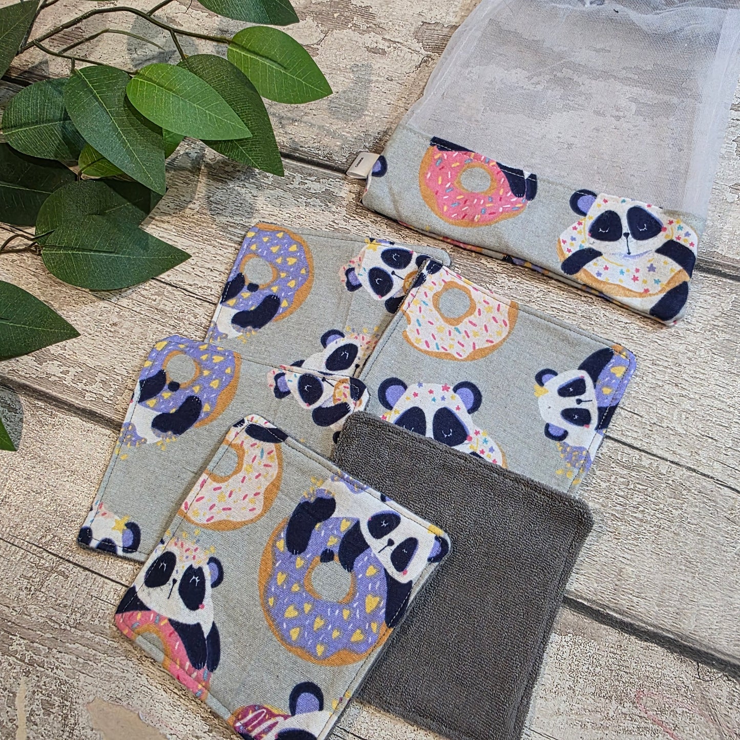 Lingettes Démaquillantes Lavables - Flanelle/Ratine avec Pochette Assortie