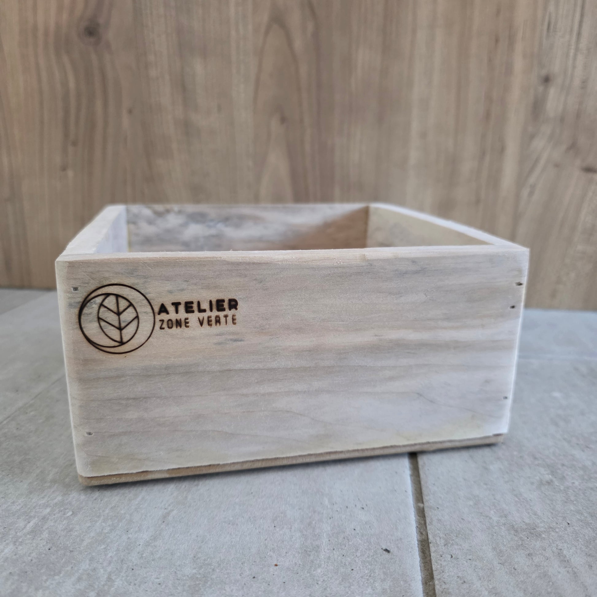 Boîte en bois recyclé - Atelier Zone Verte