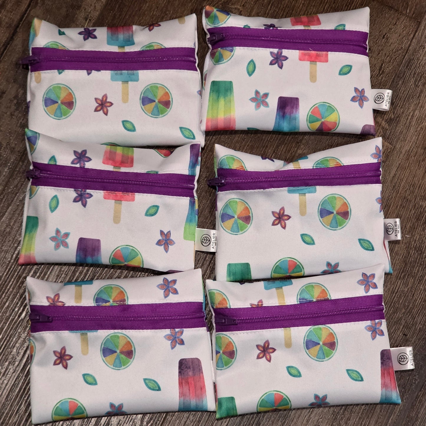 Sac a collation reutilisable, motifs varies - Atelier Zone Verte