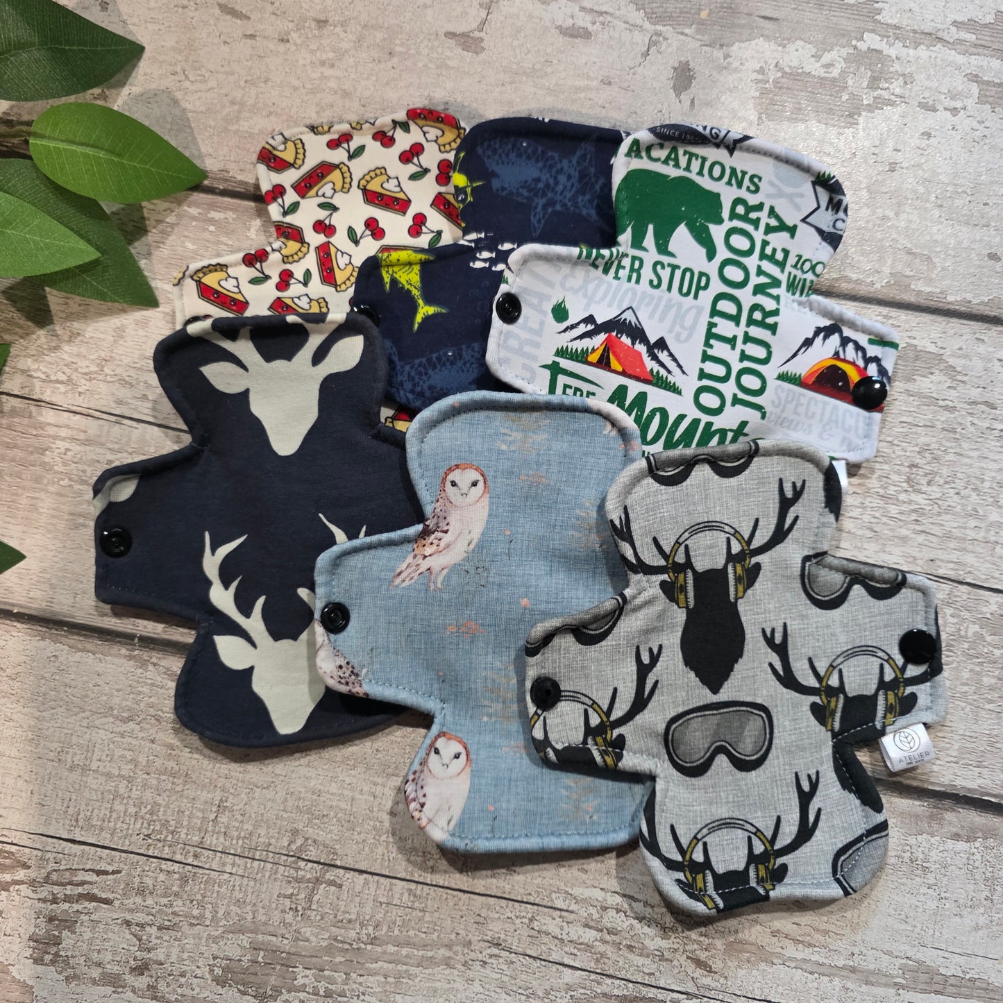 Kit Économique - Serviette Hygiénique Lavable -  Motif Mystère