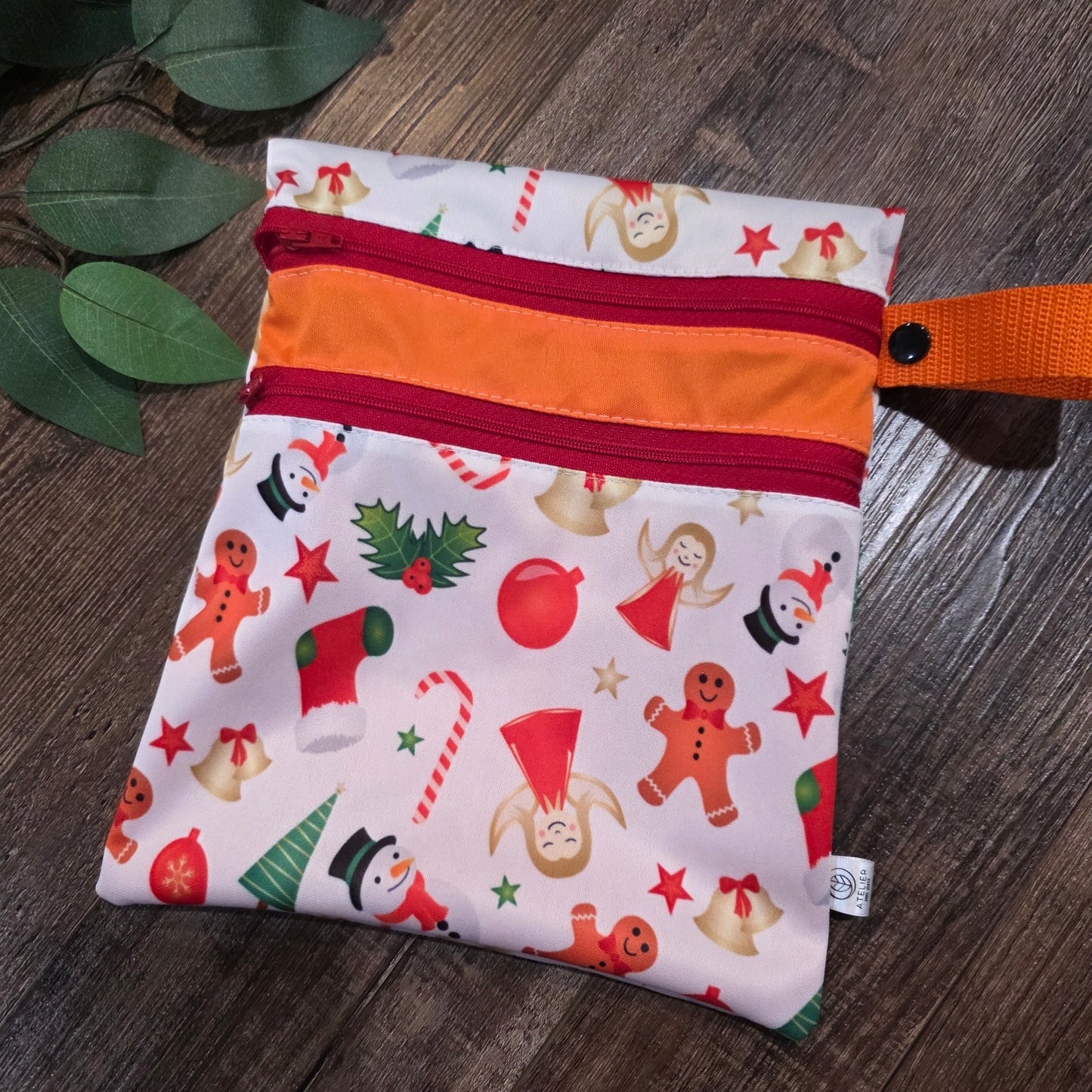 DUO-SAC – Sac Imperméable à Double Compartiments (9x9") - Atelier Zone Verte
