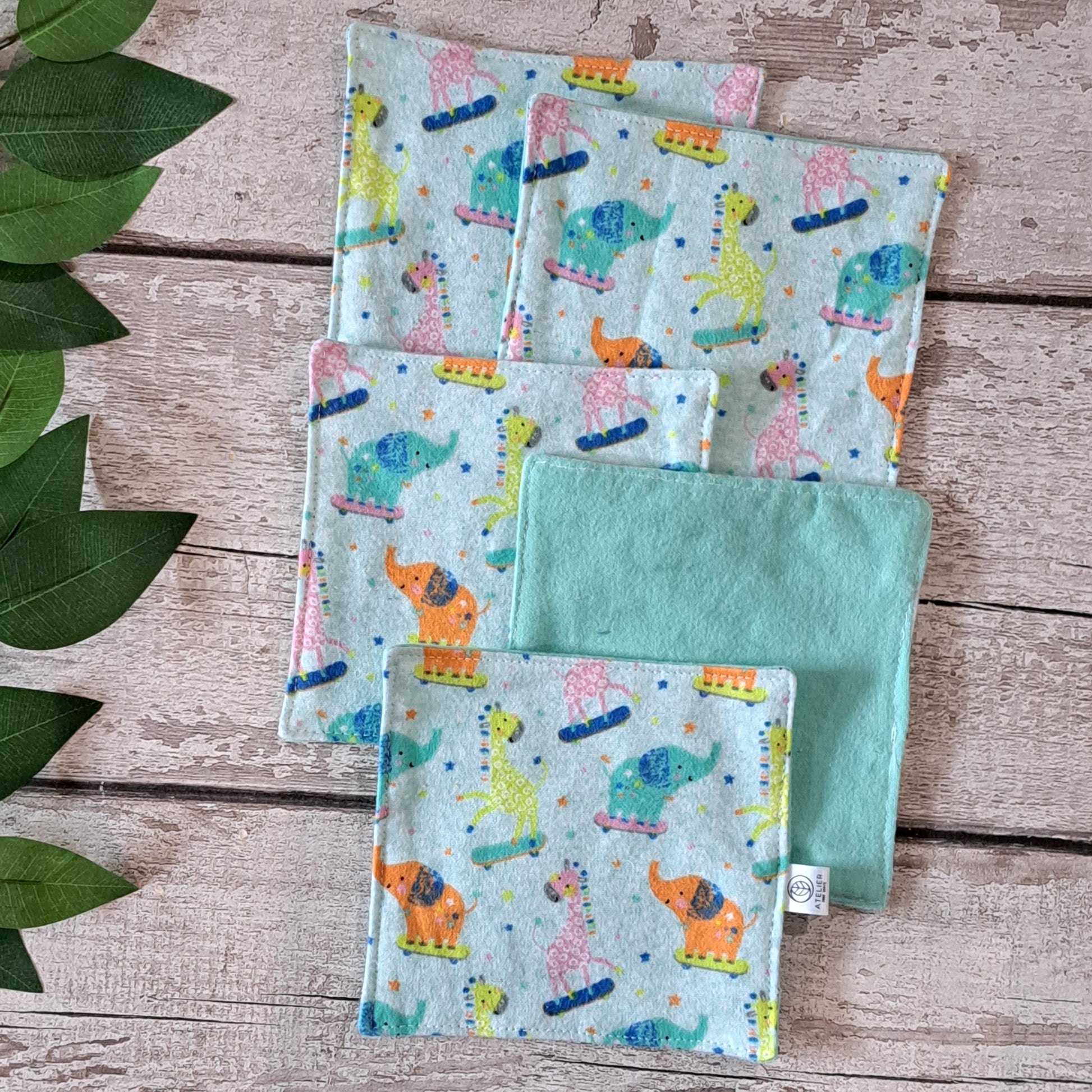 Lingettes lavables pour bébé - Atelier Zone Verte