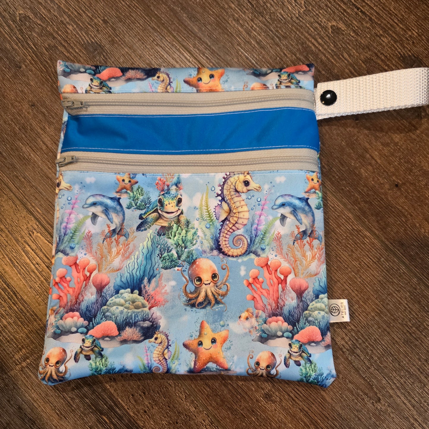 DUO-SAC – Sac Imperméable à Double Compartiments (9x9")