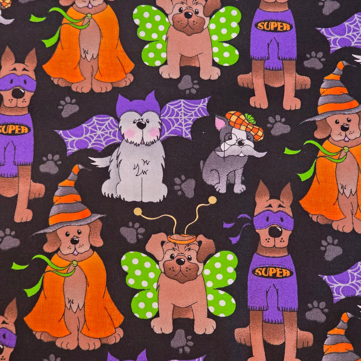 Motif Chiens noir