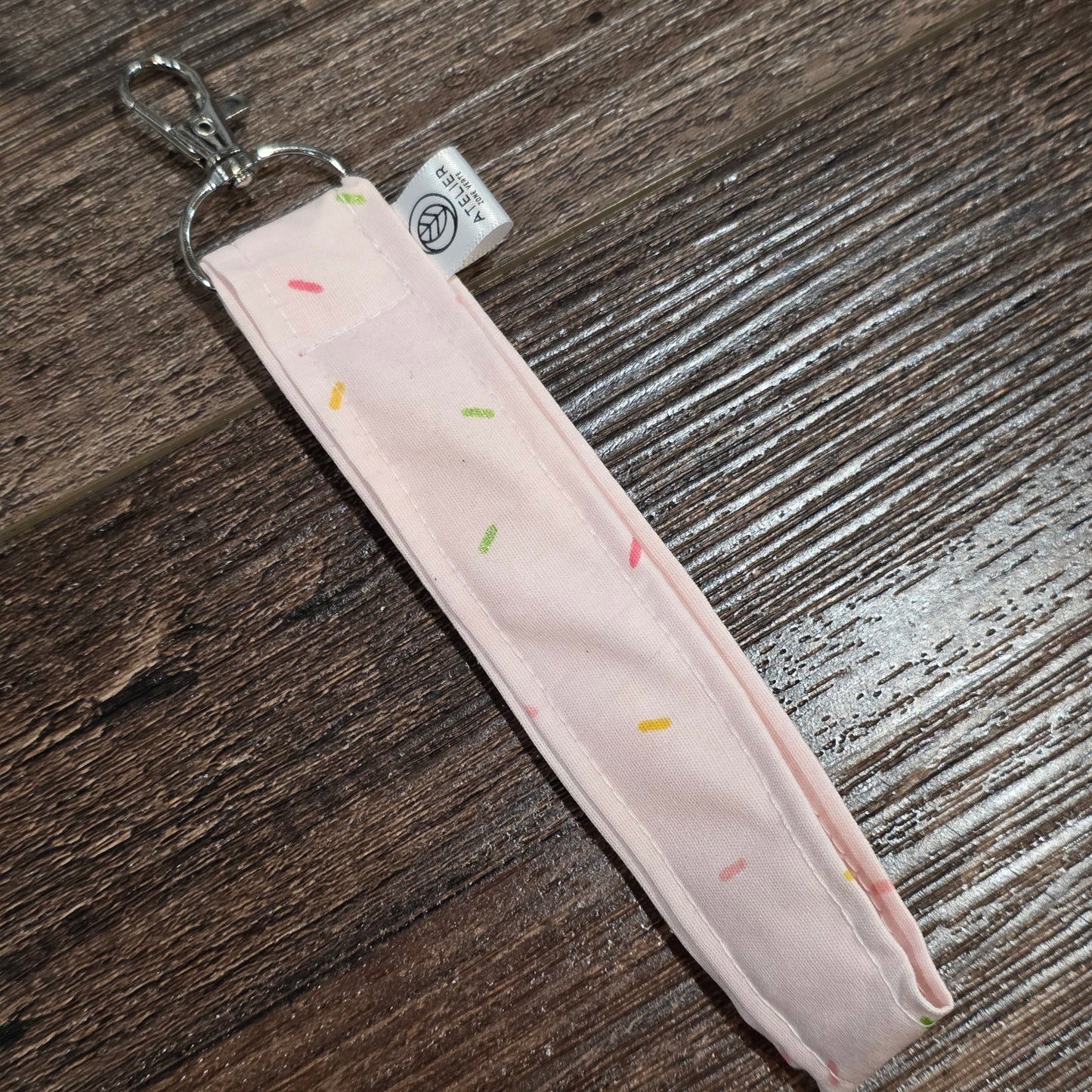 Porte-clé de poignet en tissu