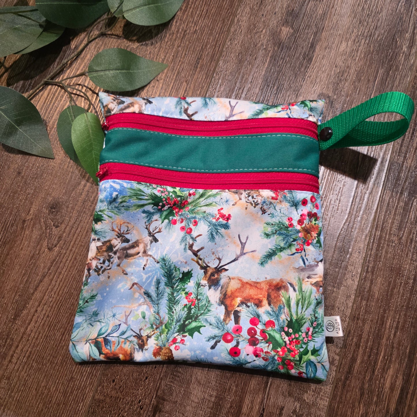 DUO-SAC – Sac Imperméable à Double Compartiments (9x9") - Atelier Zone Verte