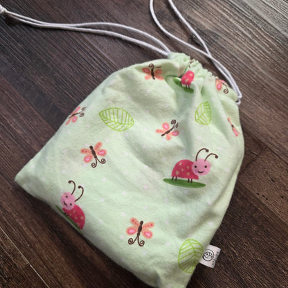 Lingettes Démaquillantes Lavables - Flanelle/Ratine avec Pochette Assortie